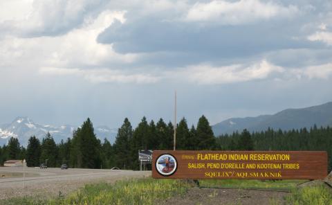 Entrance Sign to the Flathead Reservation