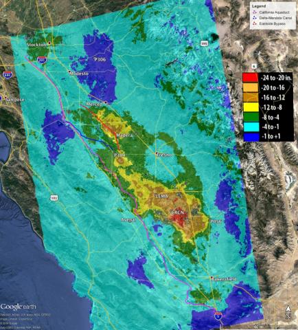 San Joaquin Valley is sinking